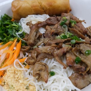 Grilled Pork & Egg Roll Bowl