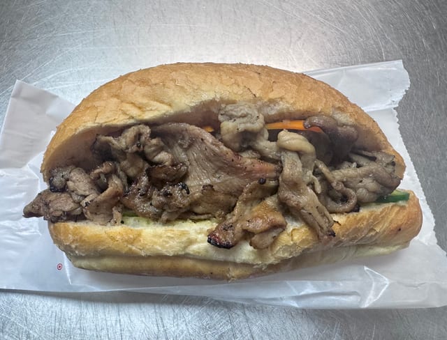 Grilled Pork Sandwich.