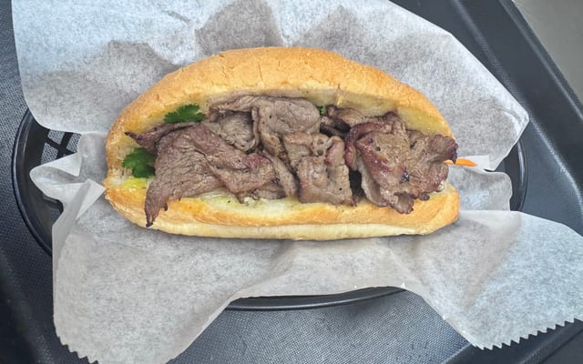Grilled Beef Sandwich.