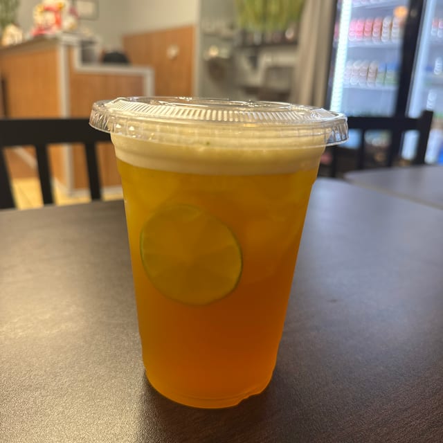 Passion Fruit Iced Tea.