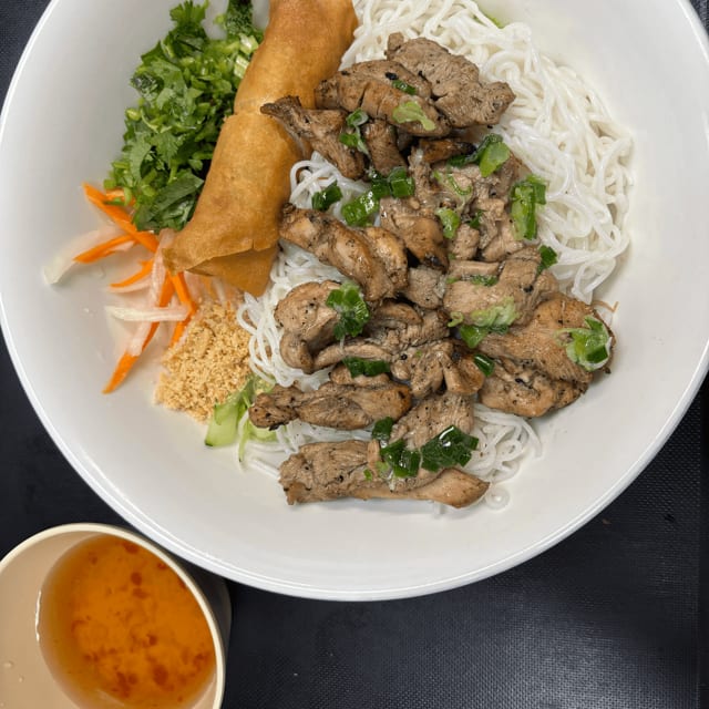 Grilled Chicken & Egg Roll Bowl.