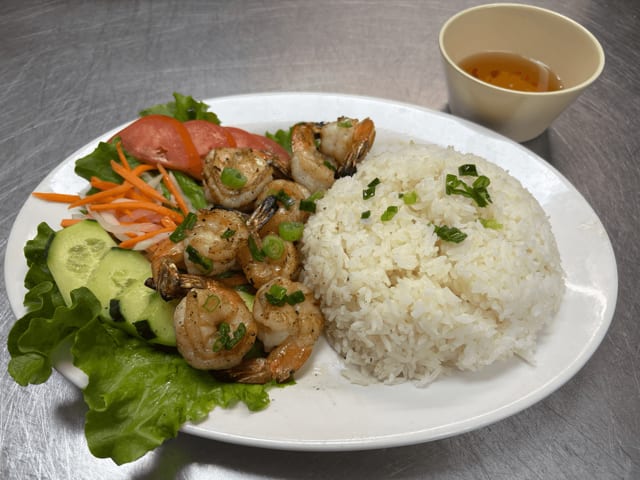 Grilled Shrimp Plate.