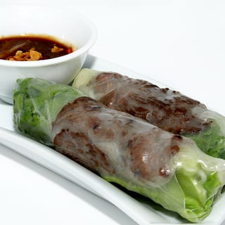 Grilled Beef Spring Rolls